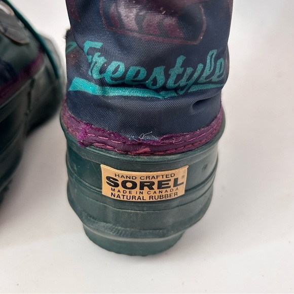 SOREL Freestyle Green Waterproof Winter Boots Womens 7 - Picture 5 of 8
